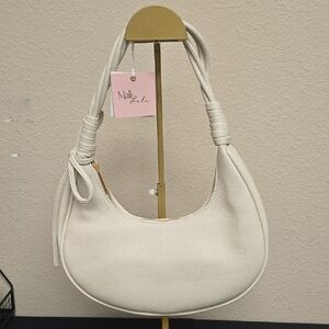 MALI + LILI BRIANNA SOFT BOW CRESCENT OFF-WHITE